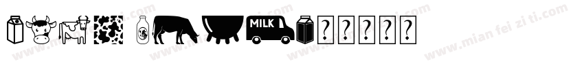 ABTS Milk字体转换